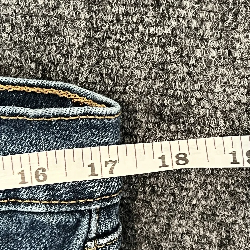 Levis 505 Regular Fit Jeans Mens Blue Denim Cotton Stretch High Rise 36x32